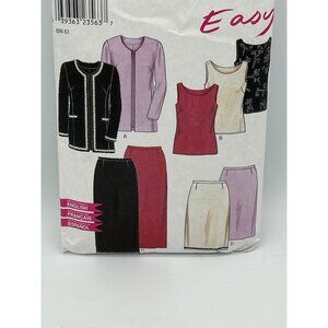 Women’s Pants Suit Skirt Shell Size A 8-18 Sewing Pattern New Look Easy
